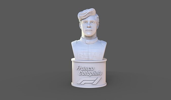 Franco Colapinto Busto Realista STL para Impresion 3D Fan Art F1 3D print model