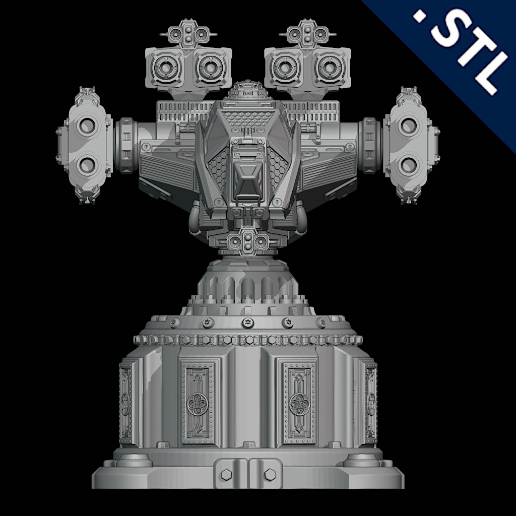 Turret - Stationary 3D print model_2