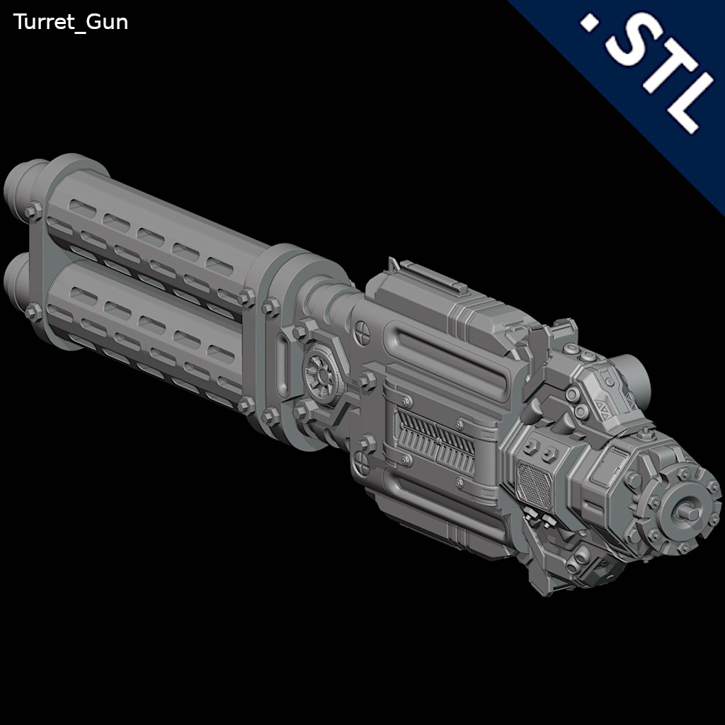 Turret - Stationary 3D print model_9