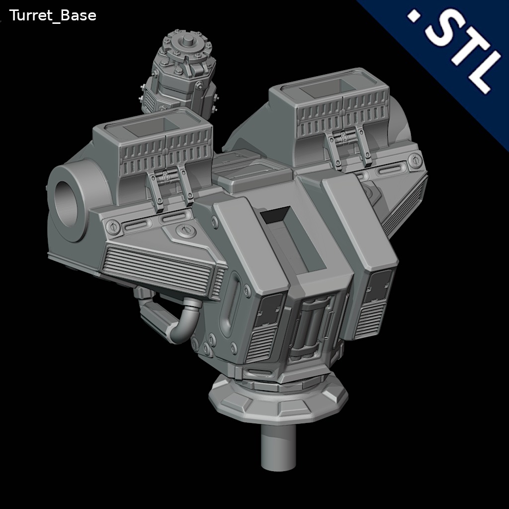 Turret - Stationary 3D print model_5