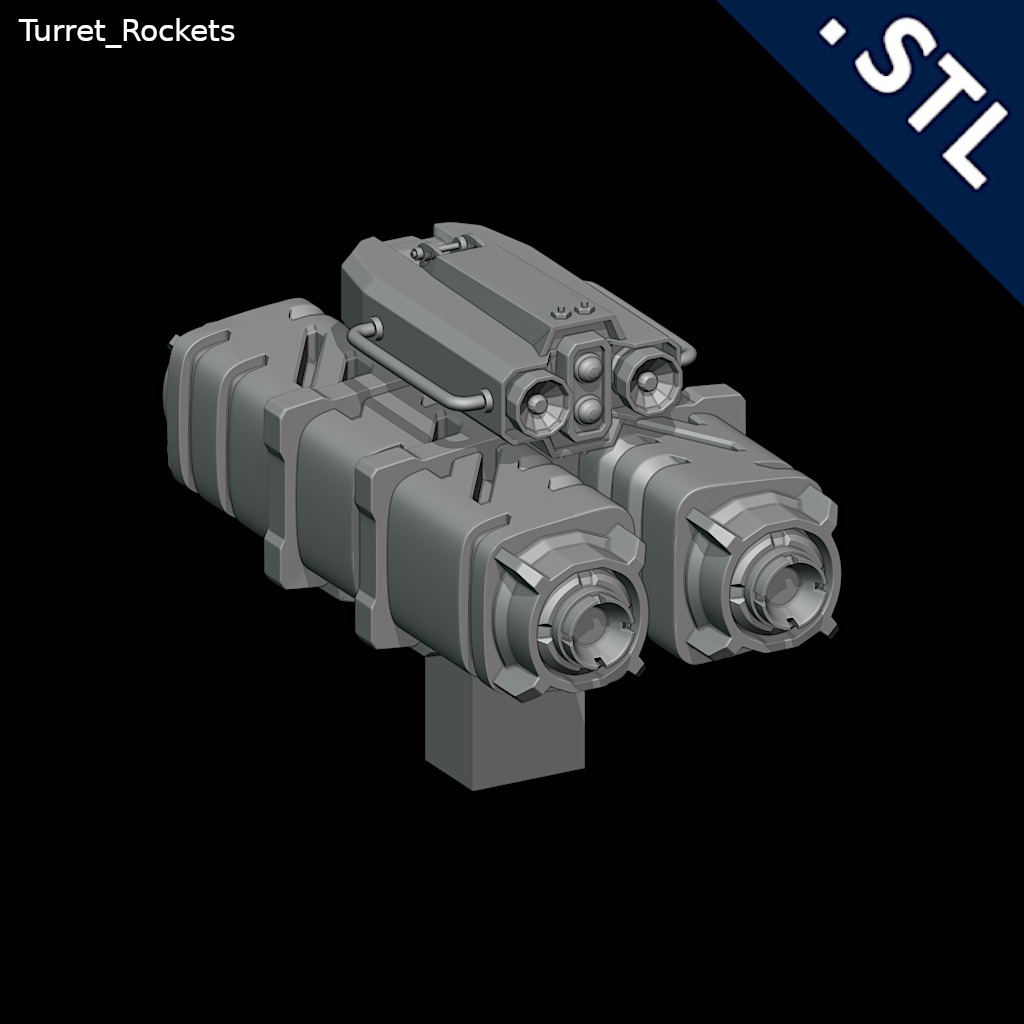 Turret - Stationary 3D print model_10