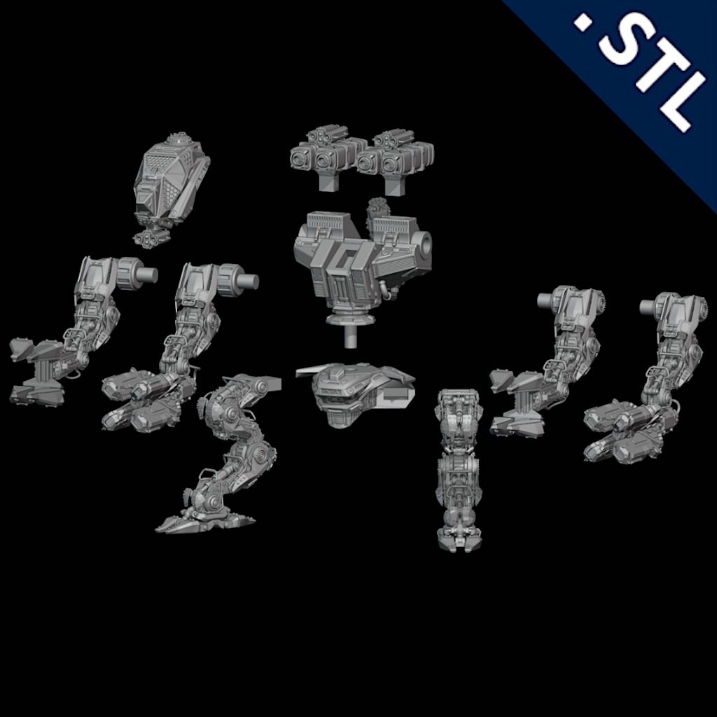 Rhino - Mech 3D print model_5