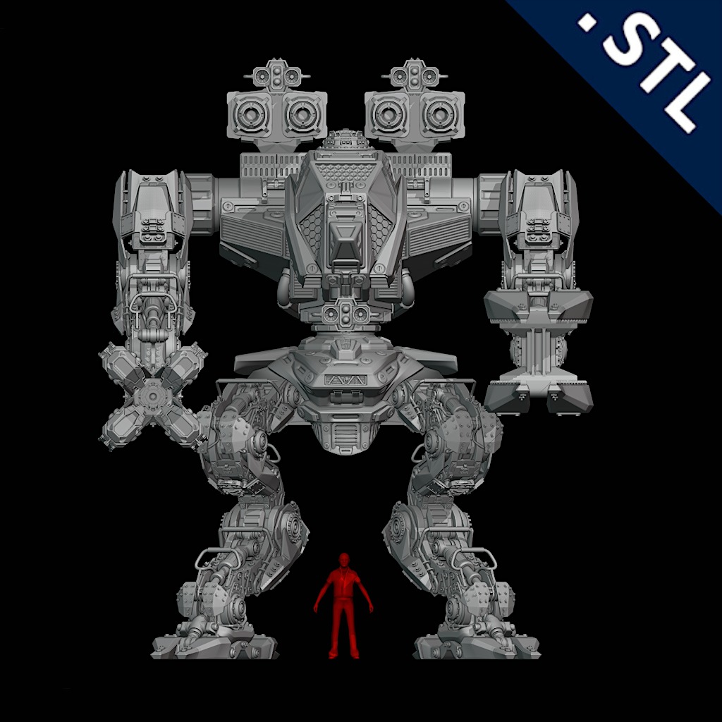 Rhino - Mech 3D print model_1