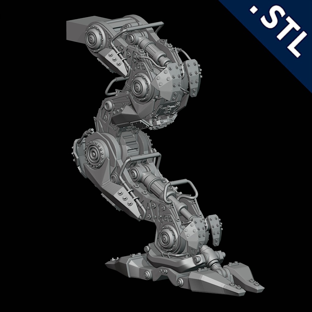 Rhino - Mech 3D print model_11