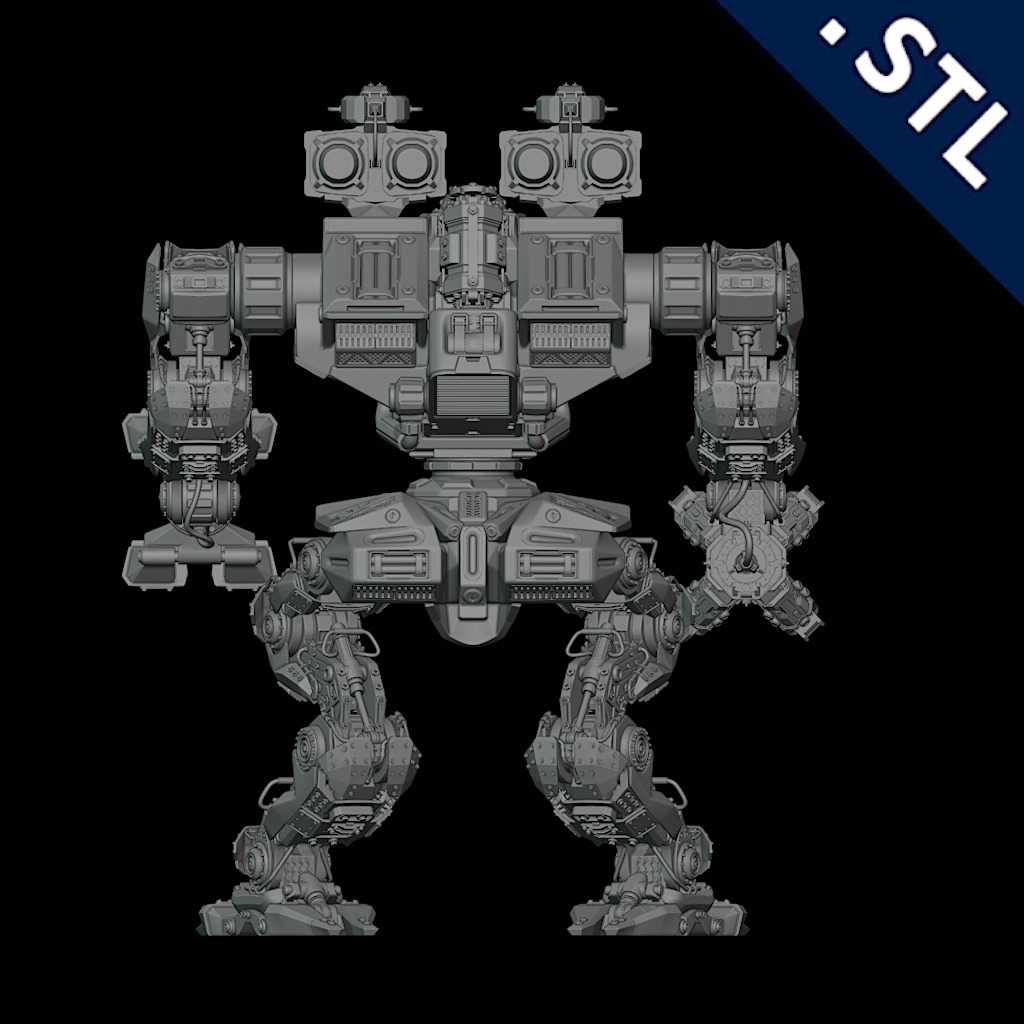 Rhino - Mech 3D print model_3