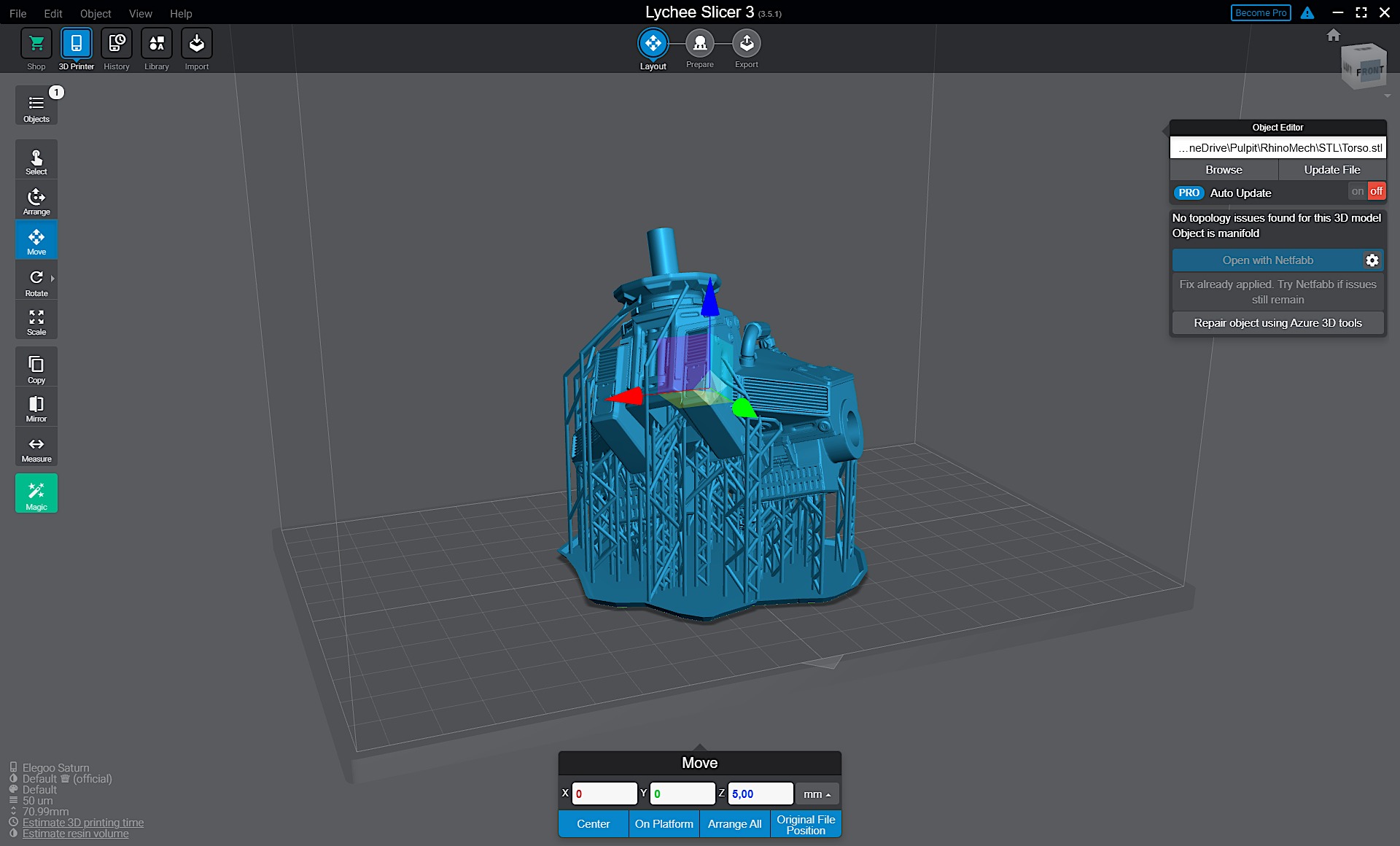 Rhino - Mech 3D print model_14