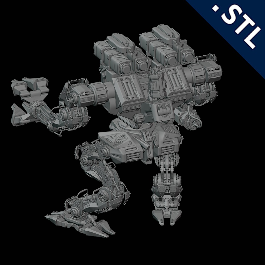 Rhino - Mech 3D print model_4