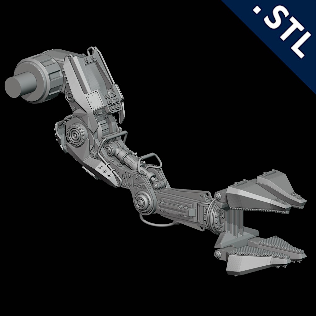 Rhino - Mech 3D print model_8