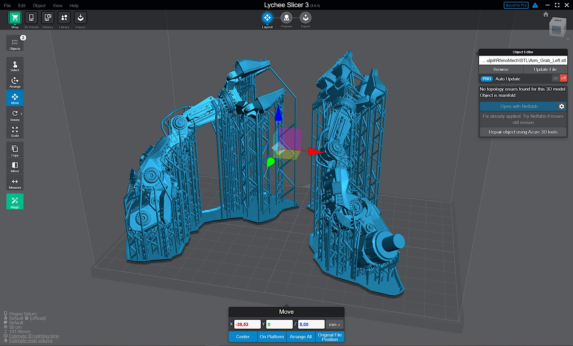 Rhino - Mech 3D print model_15