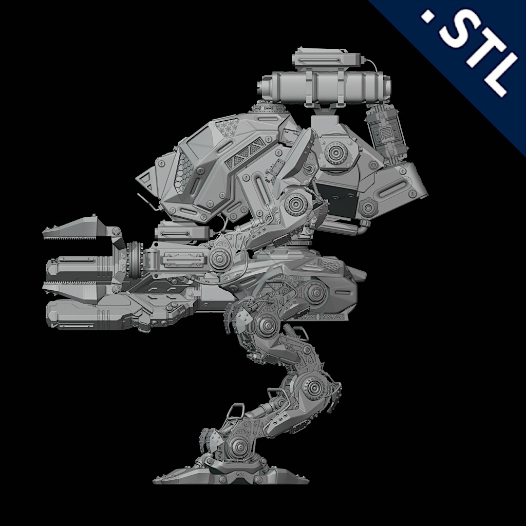 Rhino - Mech 3D print model_2