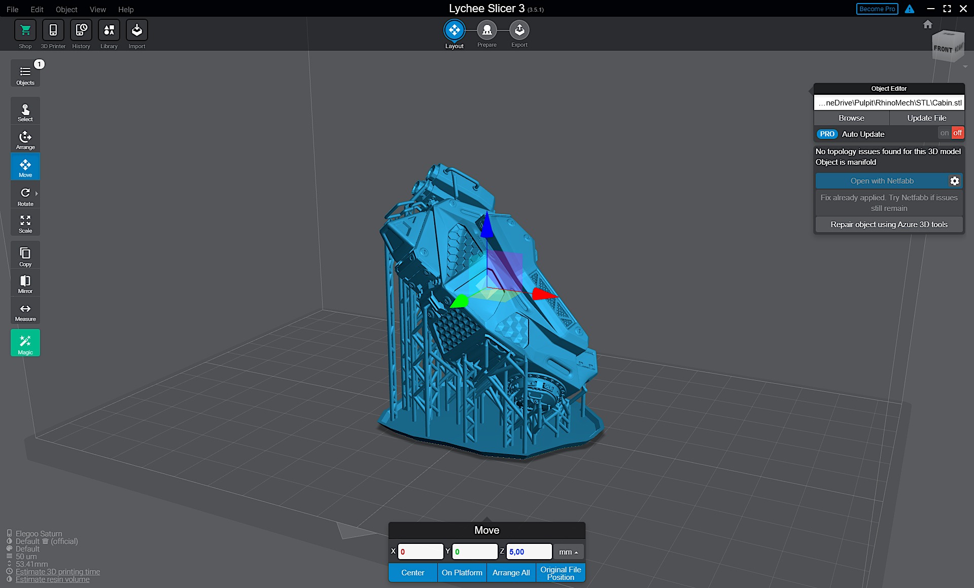 Rhino - Mech 3D print model_13