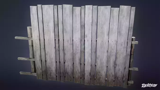 GATES AND FENCES - Fence 03 - LOW POLY