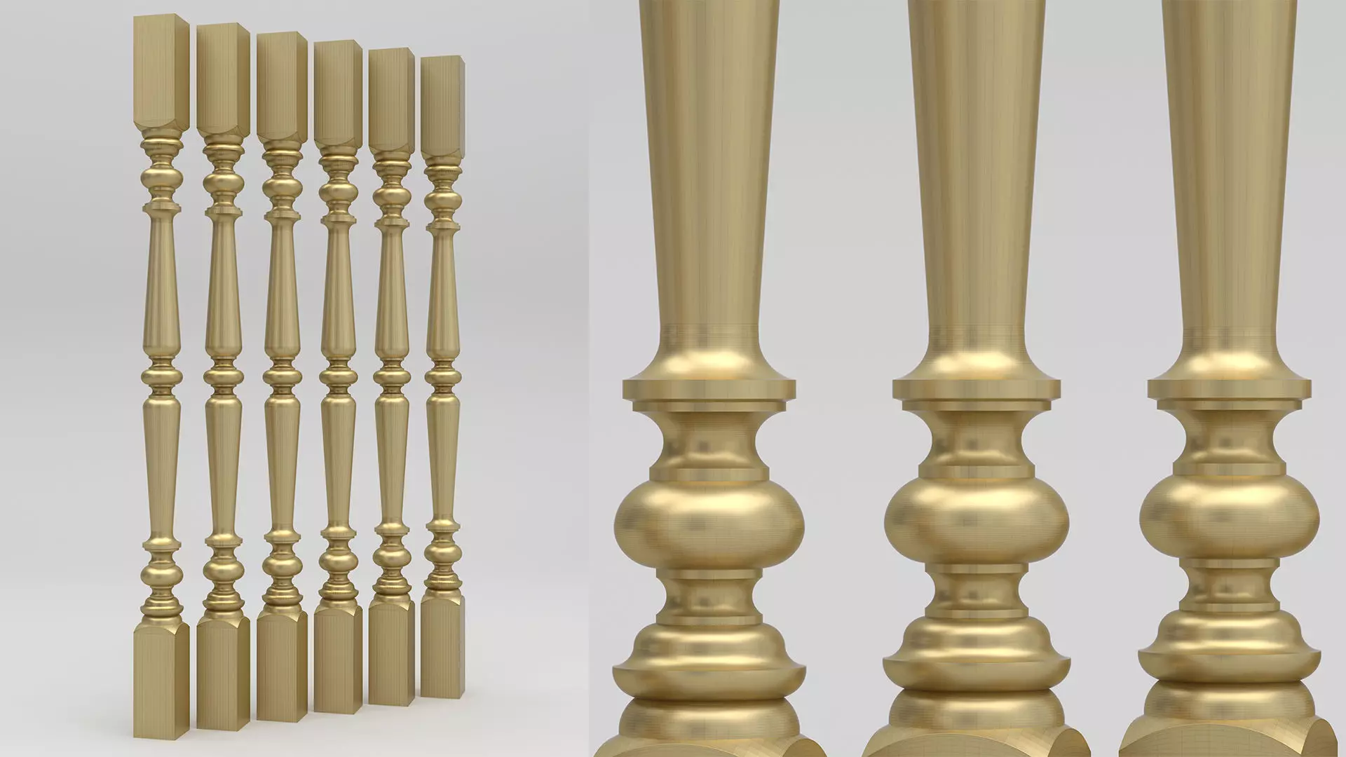 Carved Baluster 3D model_0