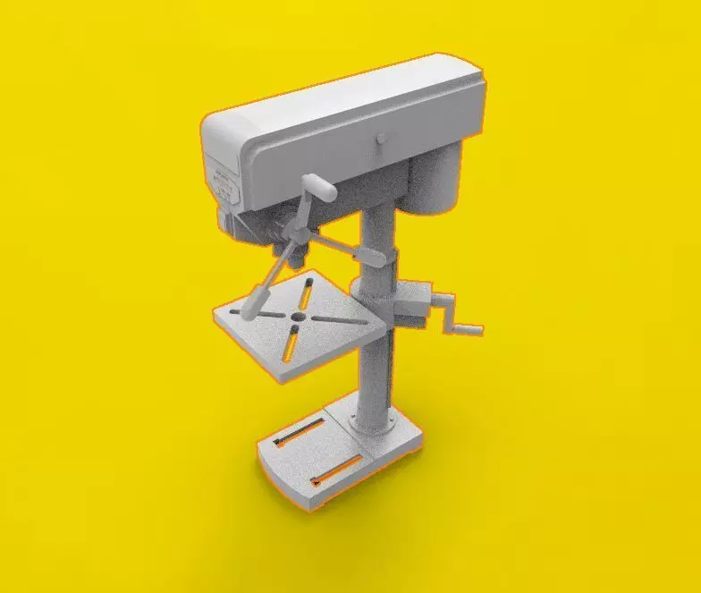 drilling press 3D print model_0