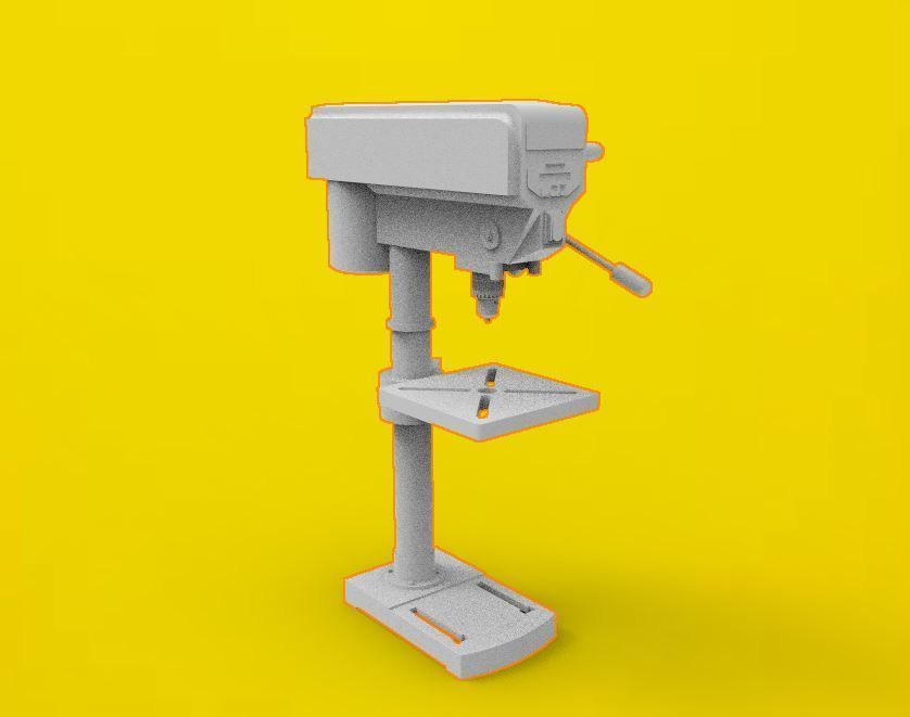 drilling press 3D print model_4