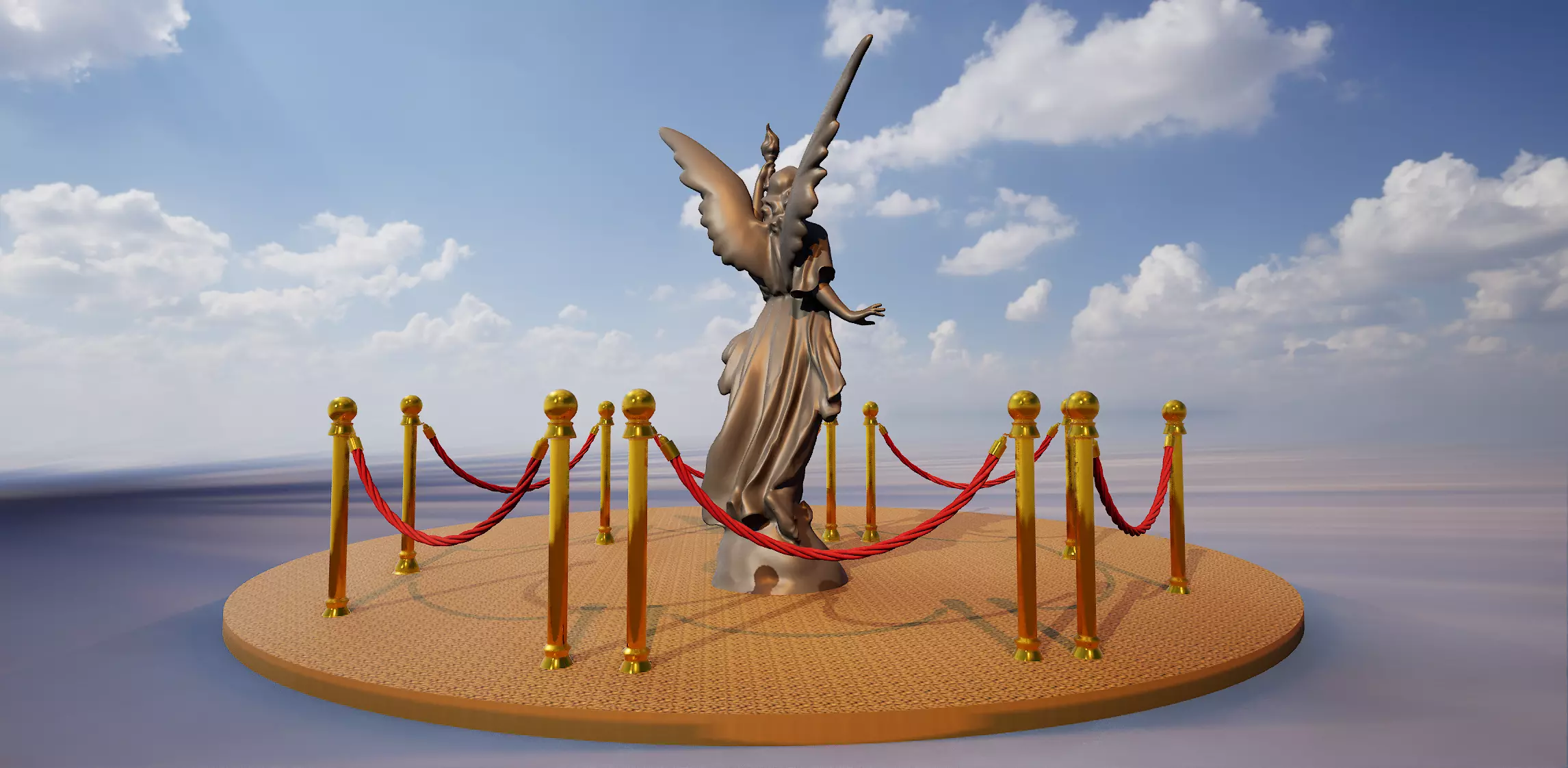 Museum Pole 3D model_0