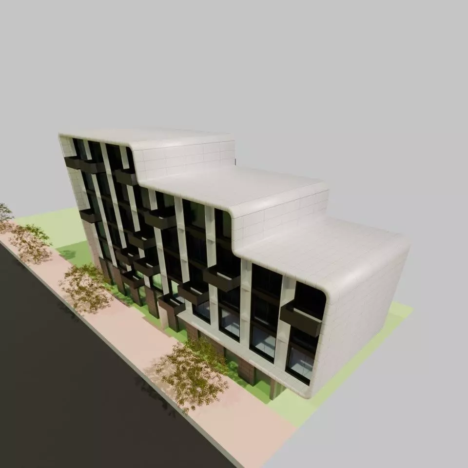 Modern changeable facade Modular Architectural House 3D model