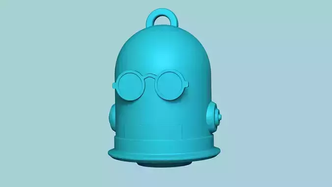 Deadlock Dynamo Head Keychain STL - Game Character 3D print model