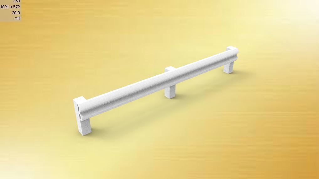 Crash Barrier street 3D print model_4