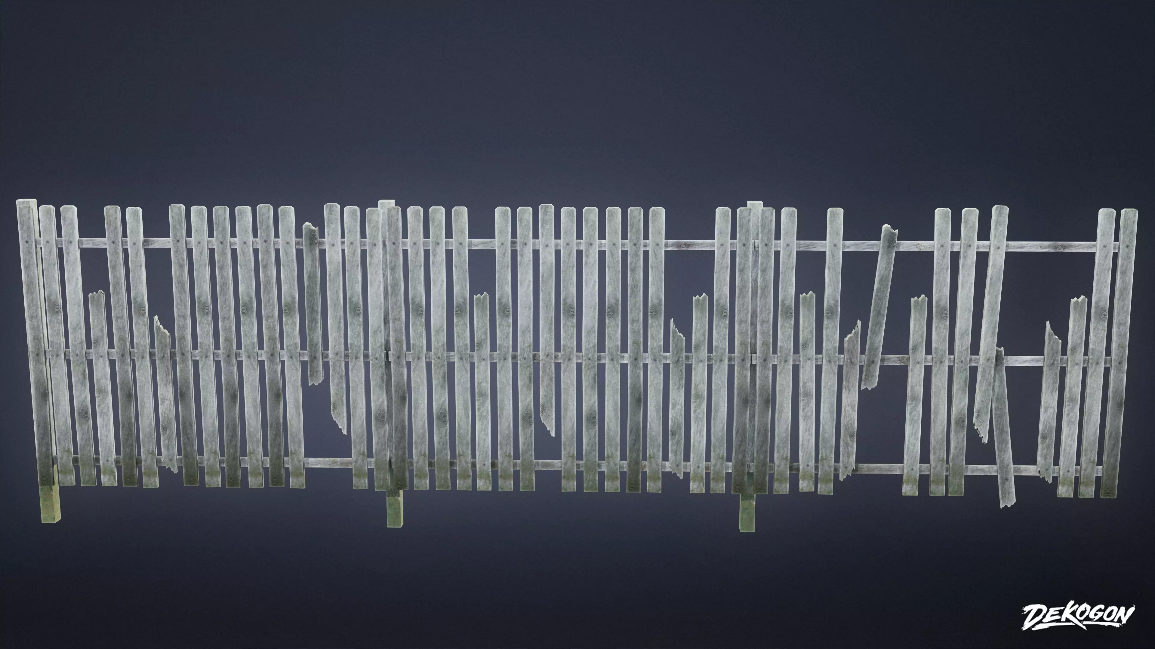 GATES AND FENCES - Fence 05 - LOW POLY Low-poly 3D model