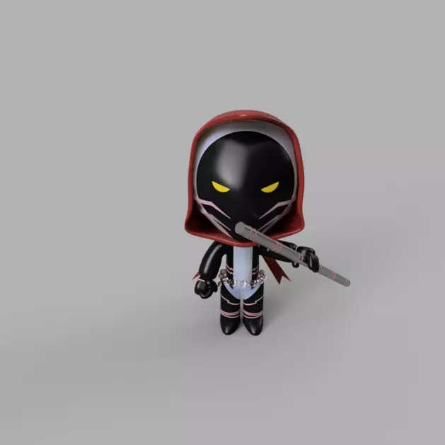 Marvel Comics Mini Deadpool 2099 Eleanor Camacho 3D model_0