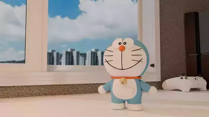 DORAEMON FIGURE AND ACCESORIES 3D print model