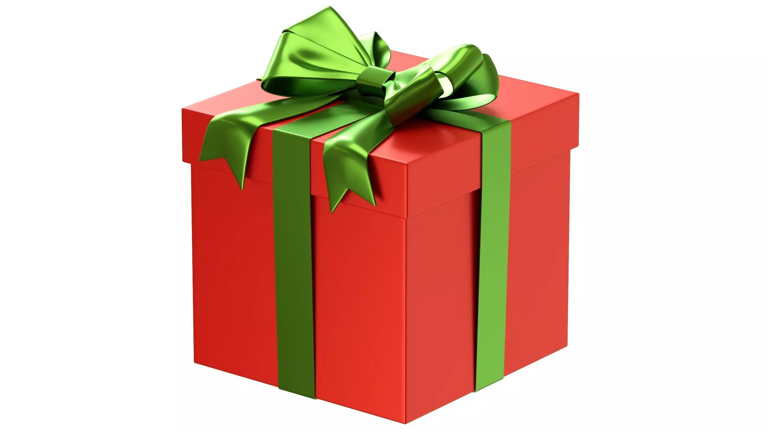 Christmas Box 01 Low-poly 3D model_0