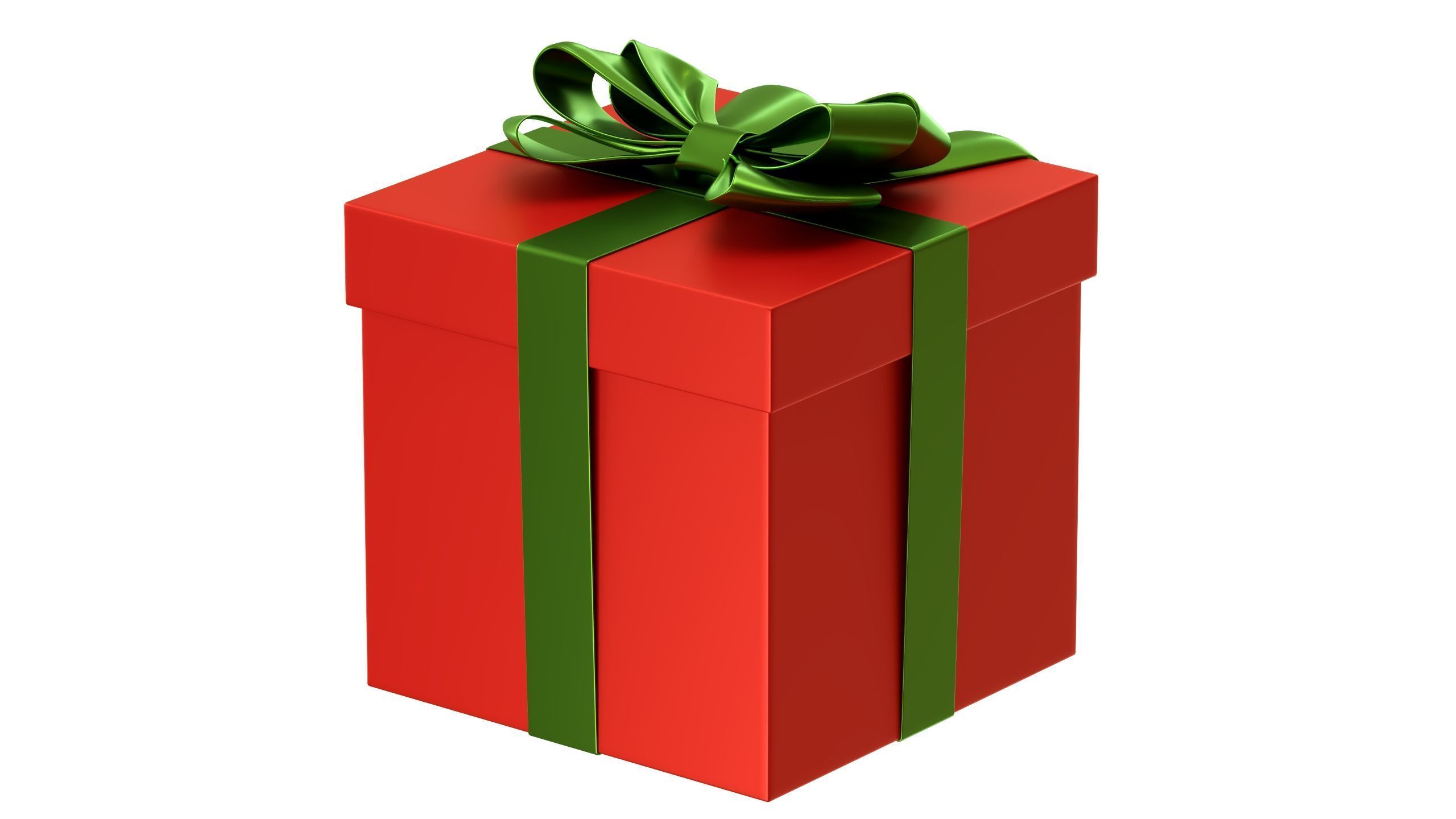 Christmas Box 01 Low-poly 3D model_2