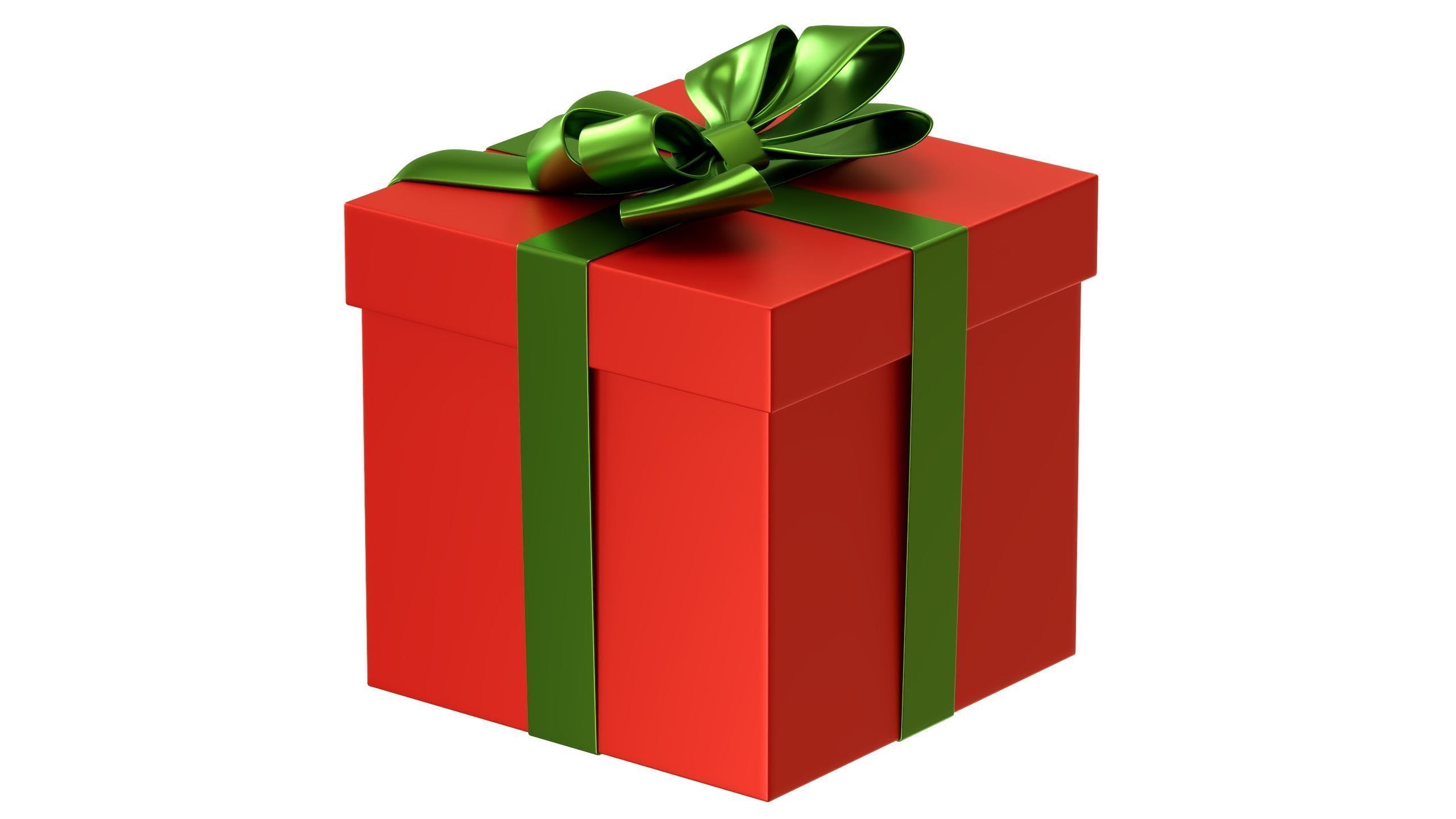 Christmas Box 01 Low-poly 3D model_3