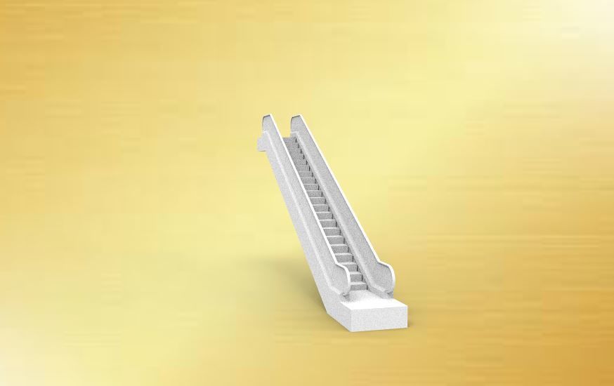 Escalator 3D print model_4