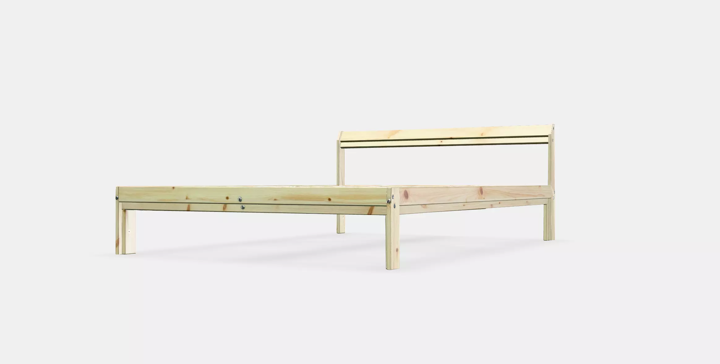 NEIDEN Bed frame 3 Low-poly 3D model_0