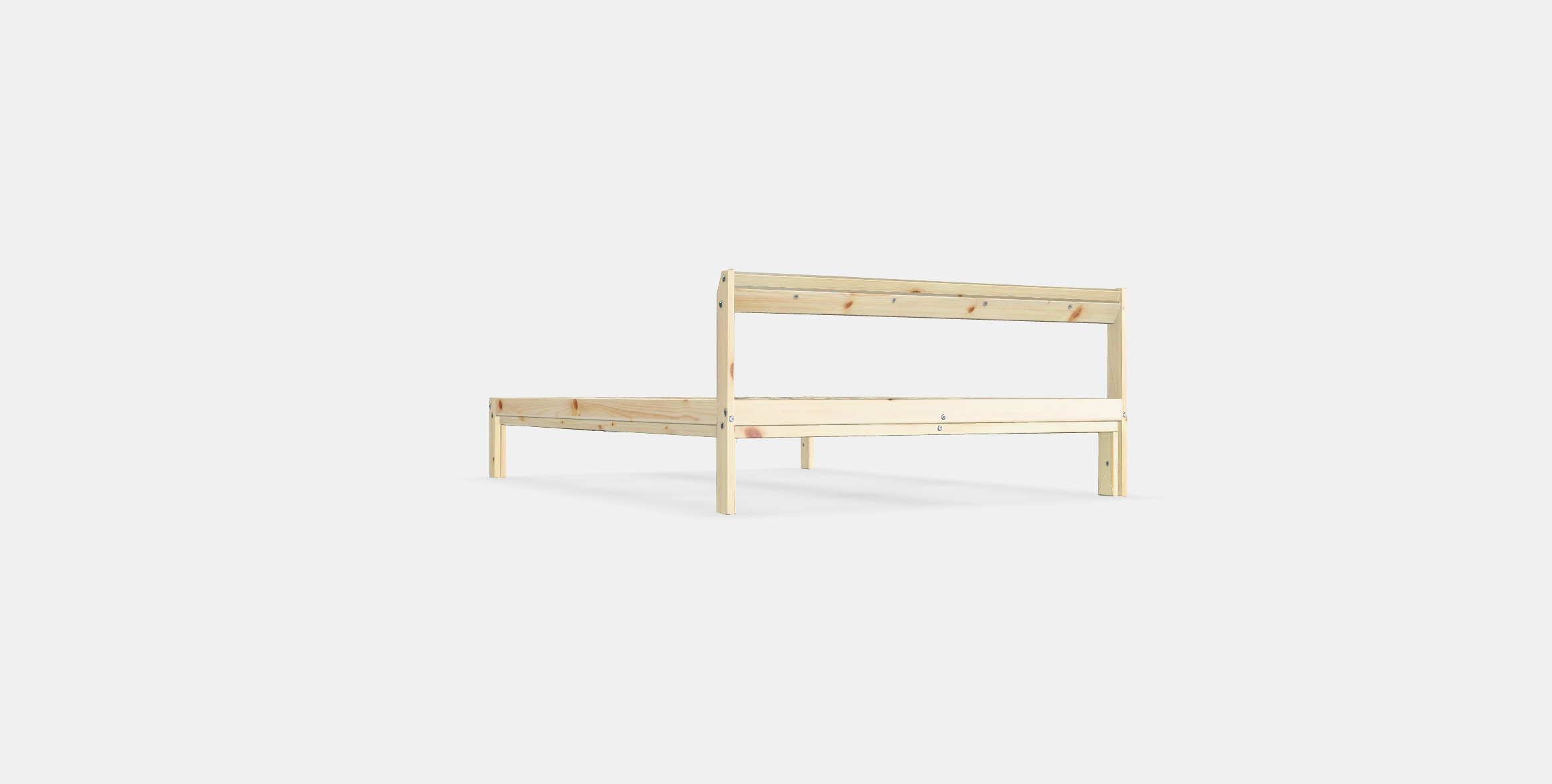 NEIDEN Bed frame 3 Low-poly 3D model_16