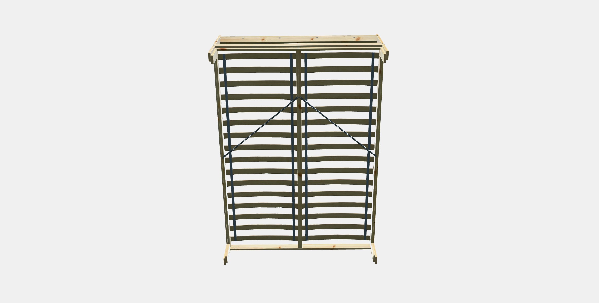 NEIDEN Bed frame 3 Low-poly 3D model_7