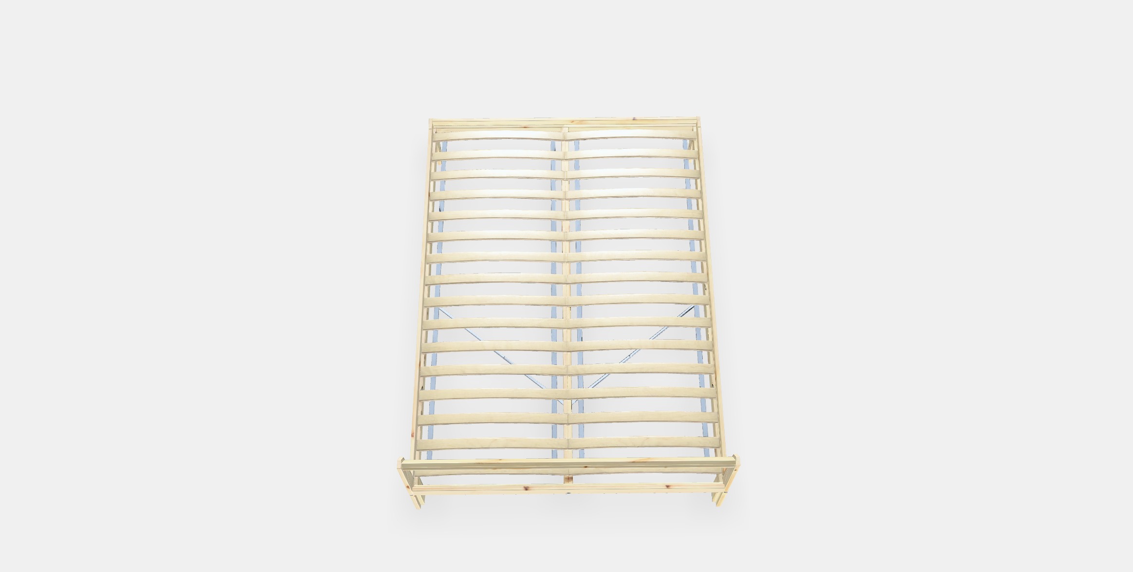 NEIDEN Bed frame 3 Low-poly 3D model_2