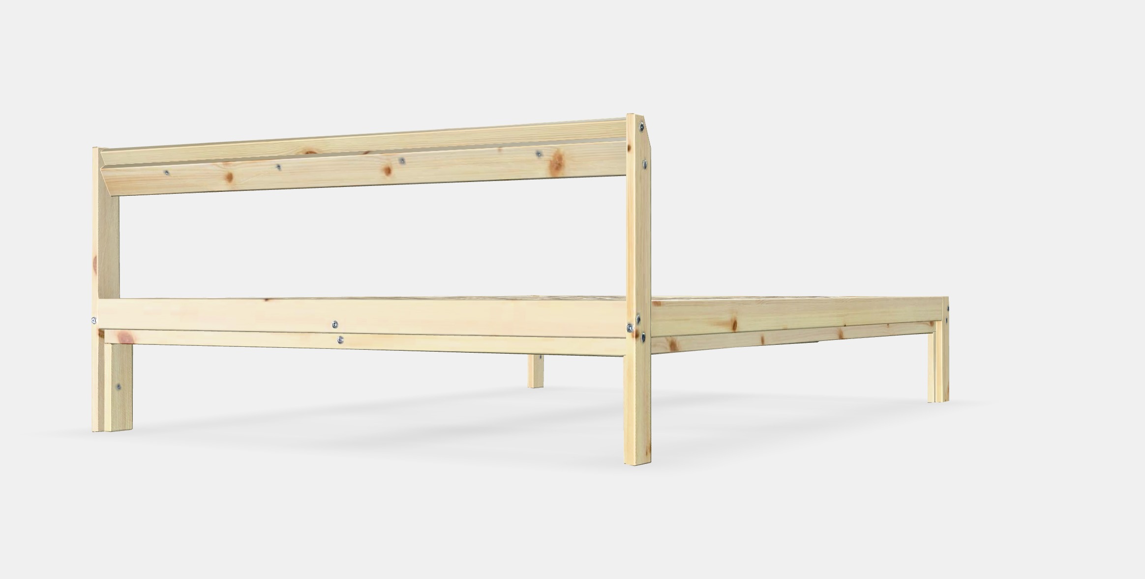 NEIDEN Bed frame 3 Low-poly 3D model_6