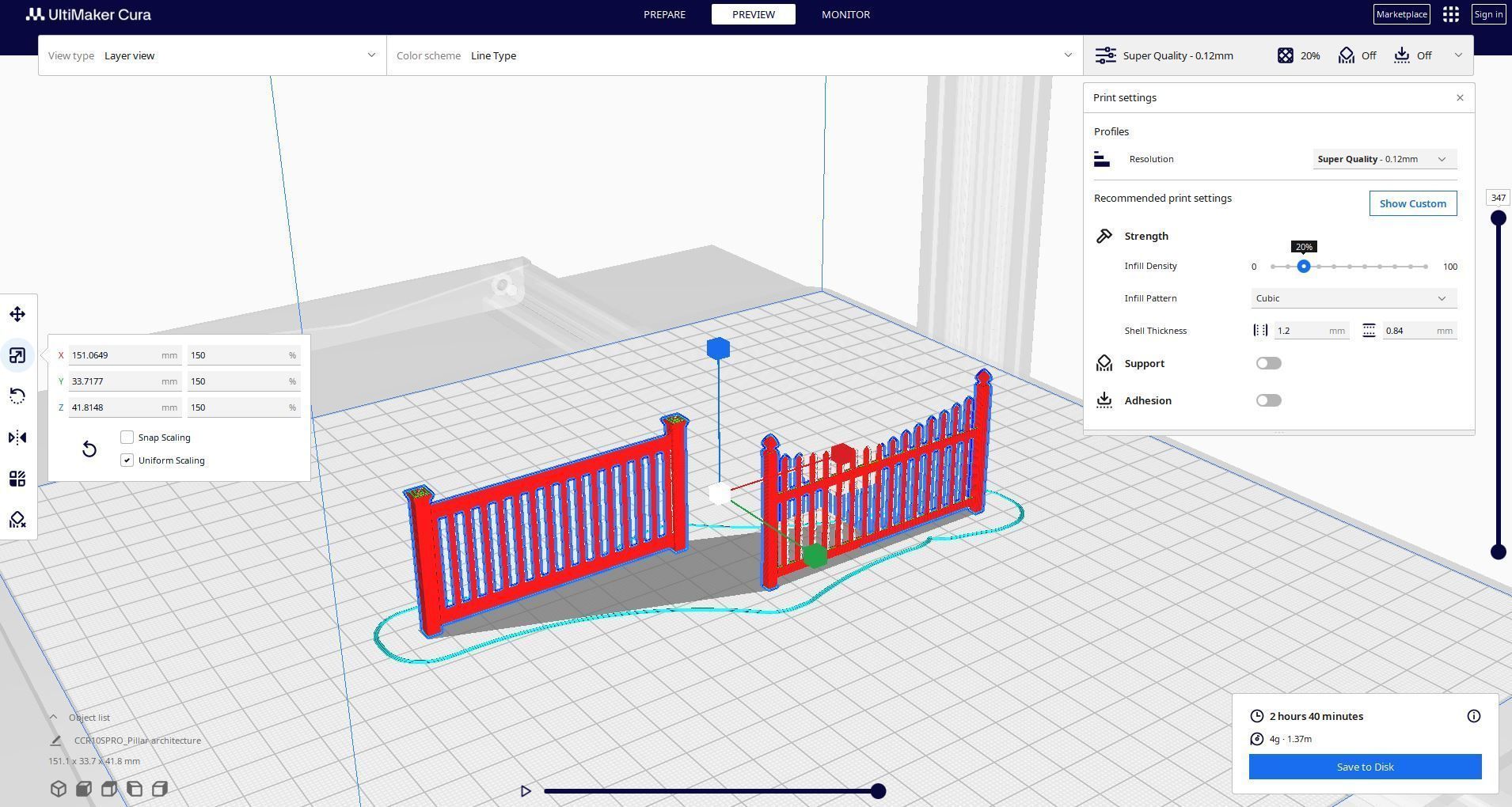 Pillar architecture 3D print model_1