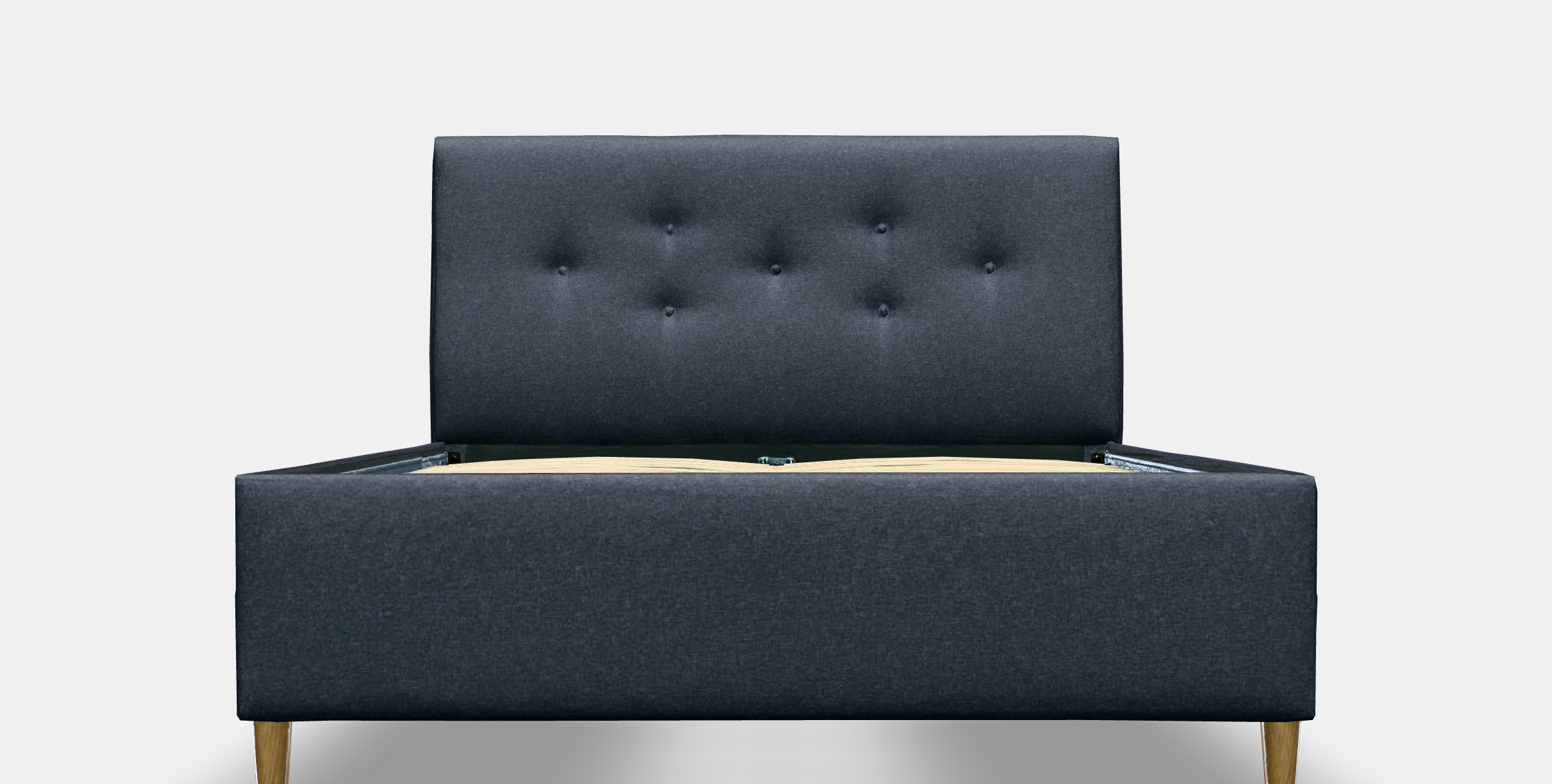 IDANAS Upholstered storage bed 1 Low-poly 3D model_2