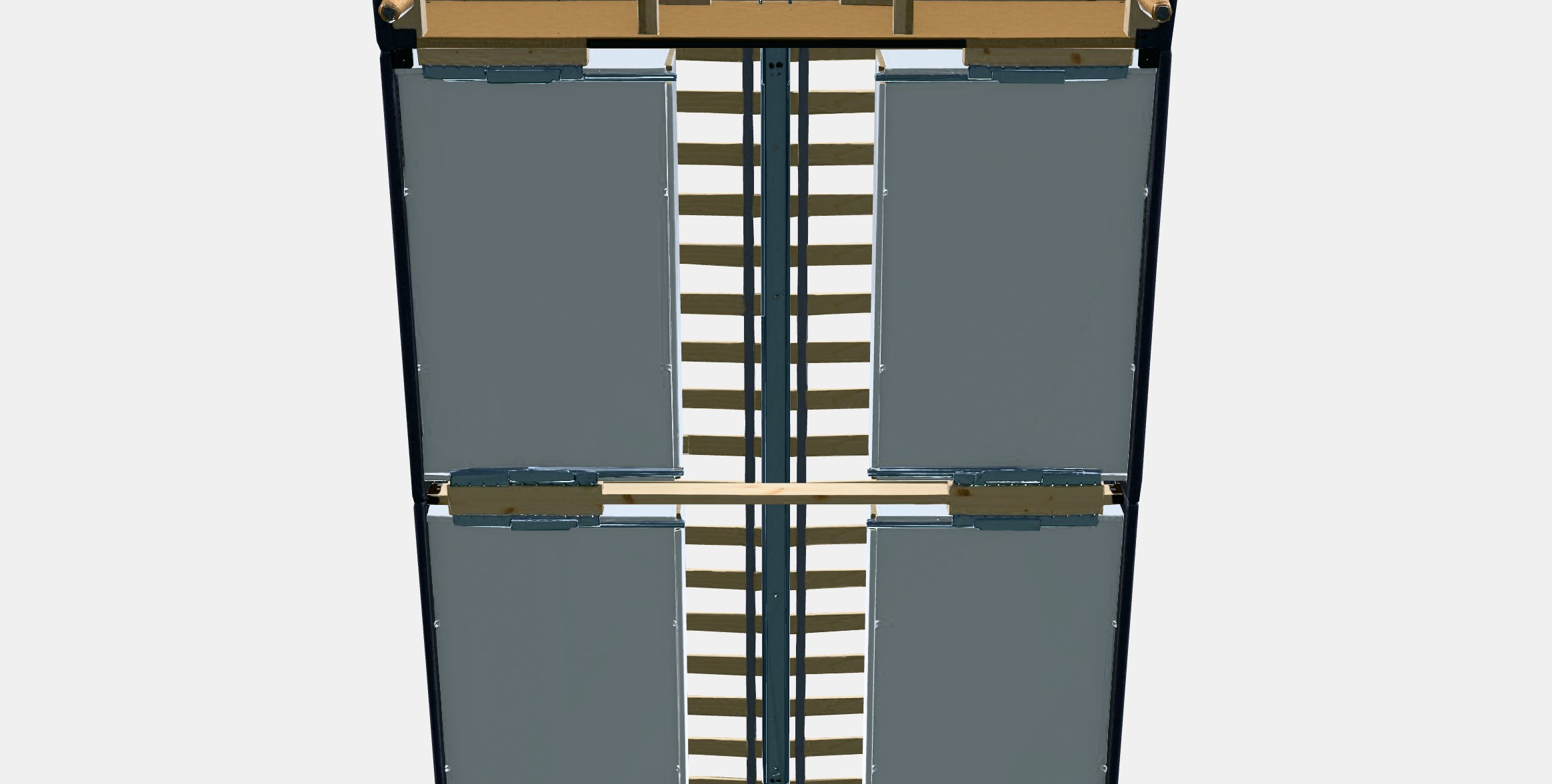 IDANAS Upholstered storage bed 1 Low-poly 3D model_10