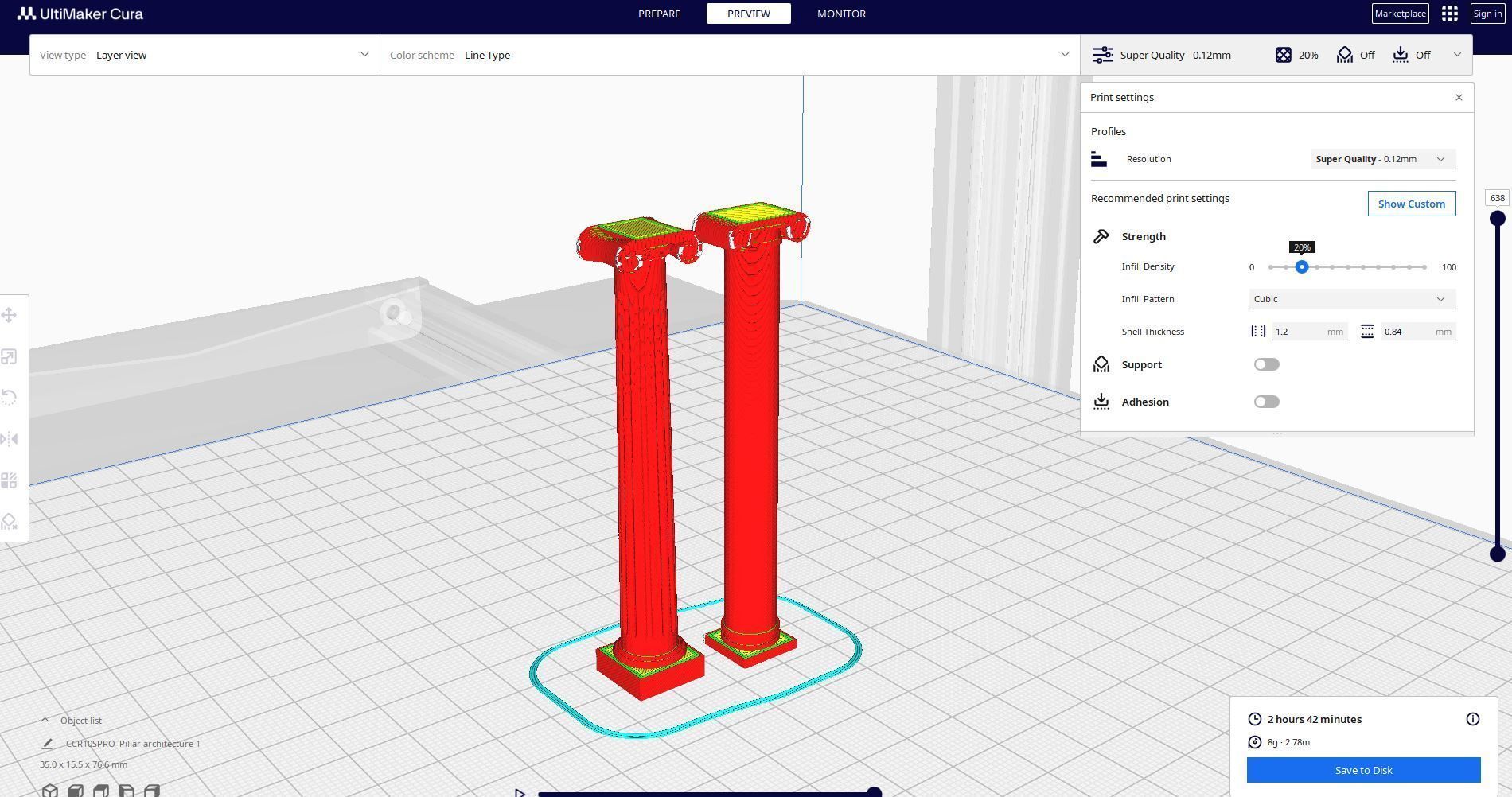 Pillar architecture 1 3D print model_1