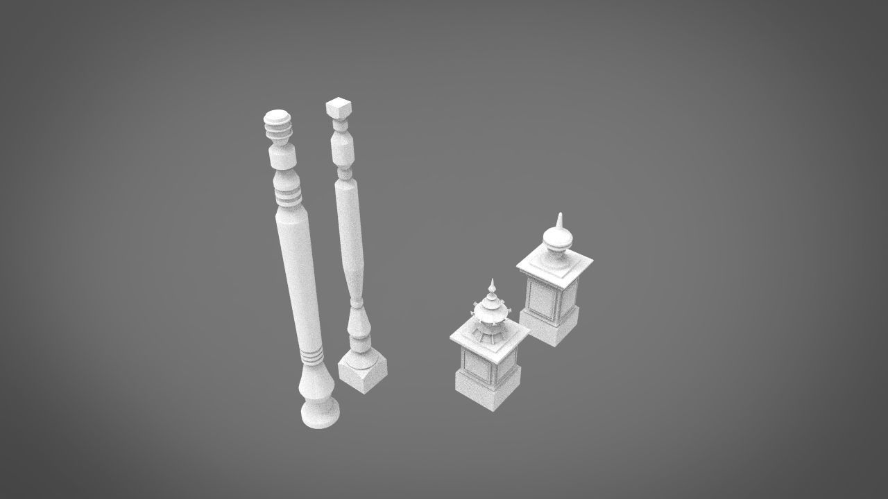Pillar architecture 3D print model_6