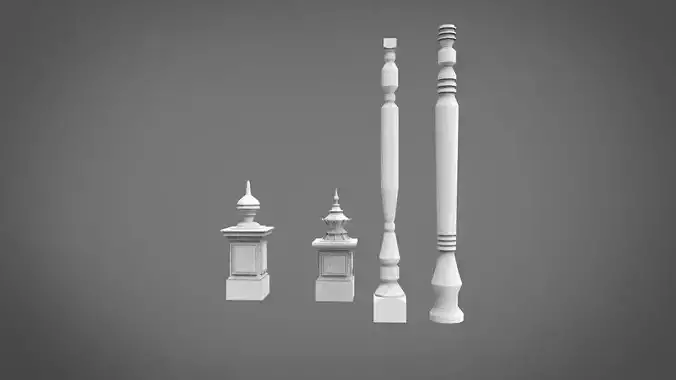 Pillar architecture 3D print model