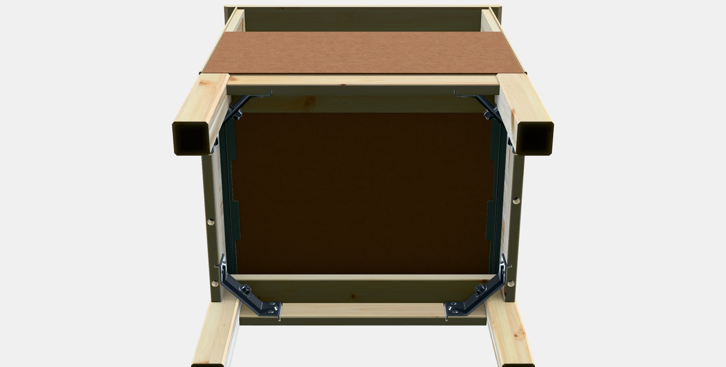 TARVA Nightstand Low-poly 3D model_5