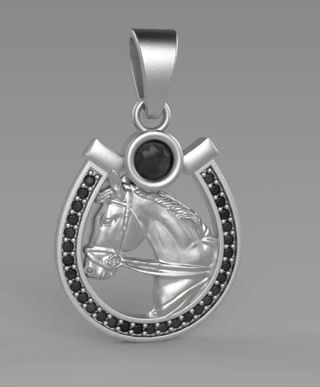 Horseshoe Pendant -2 3D print model