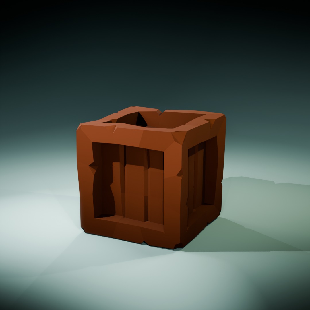 Dungeon Crates Pack Low-poly 3D model_3