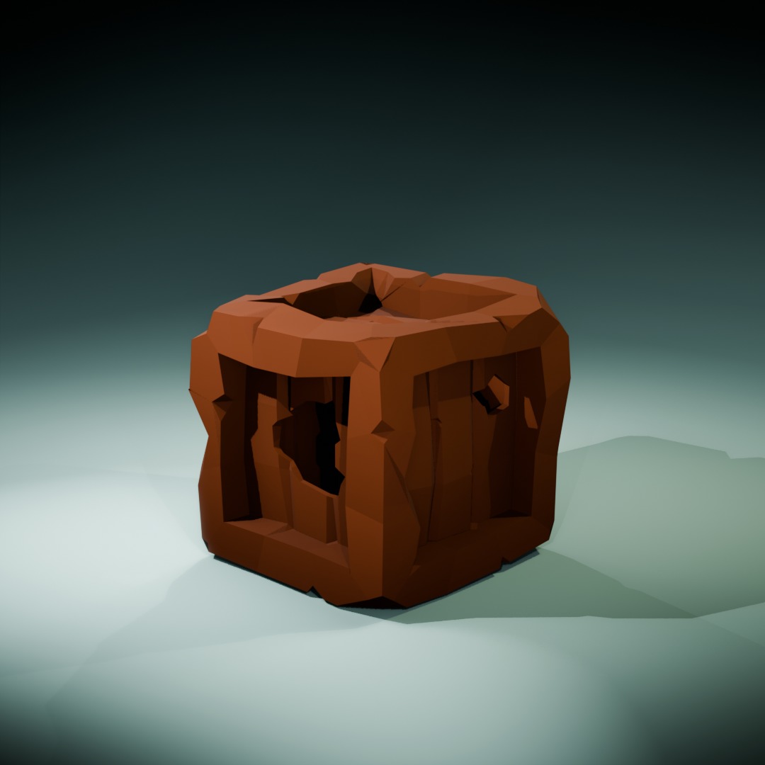Dungeon Crates Pack Low-poly 3D model_2