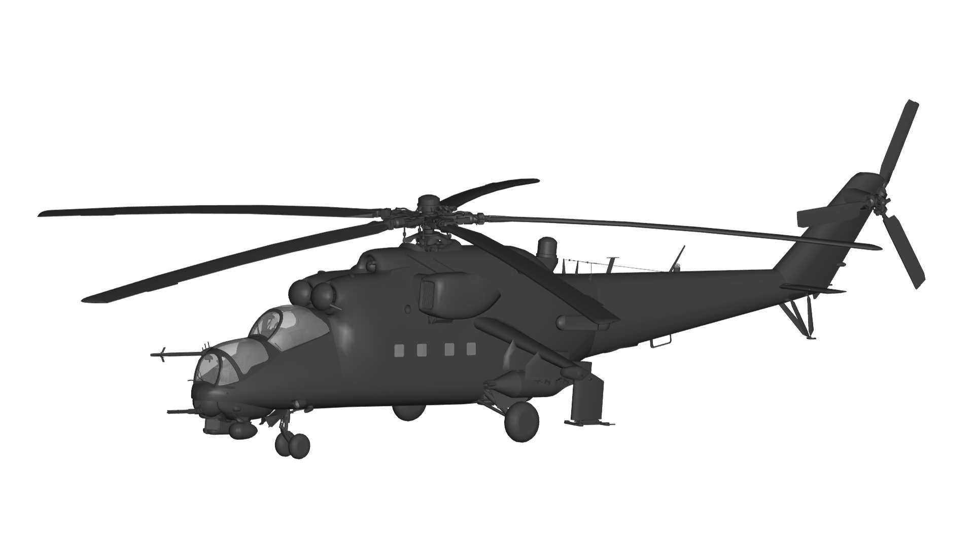 Mil Mi-24 3D model_1