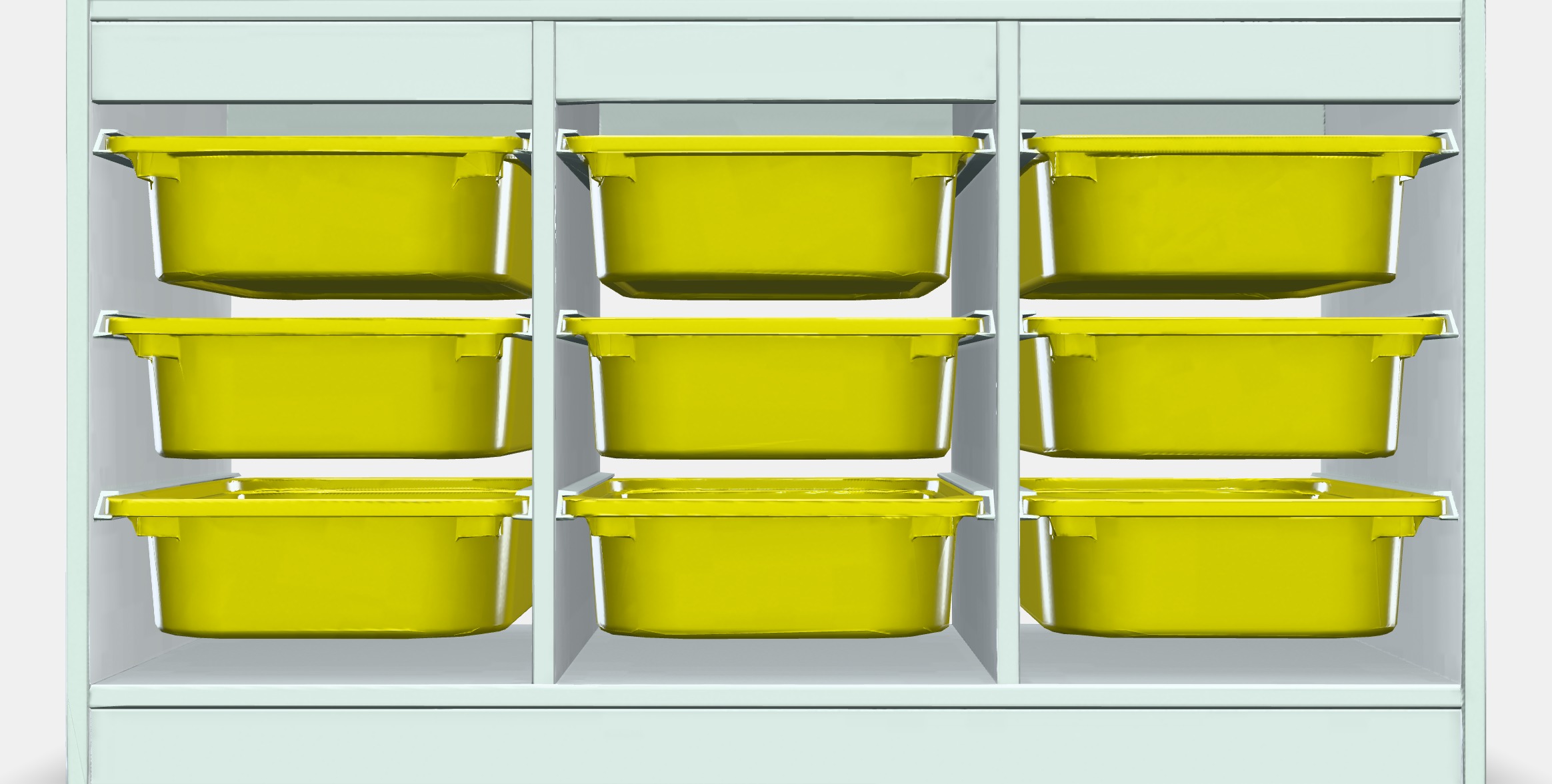 TROFAST Storage combination with boxes 12 Low-poly 3D model_10
