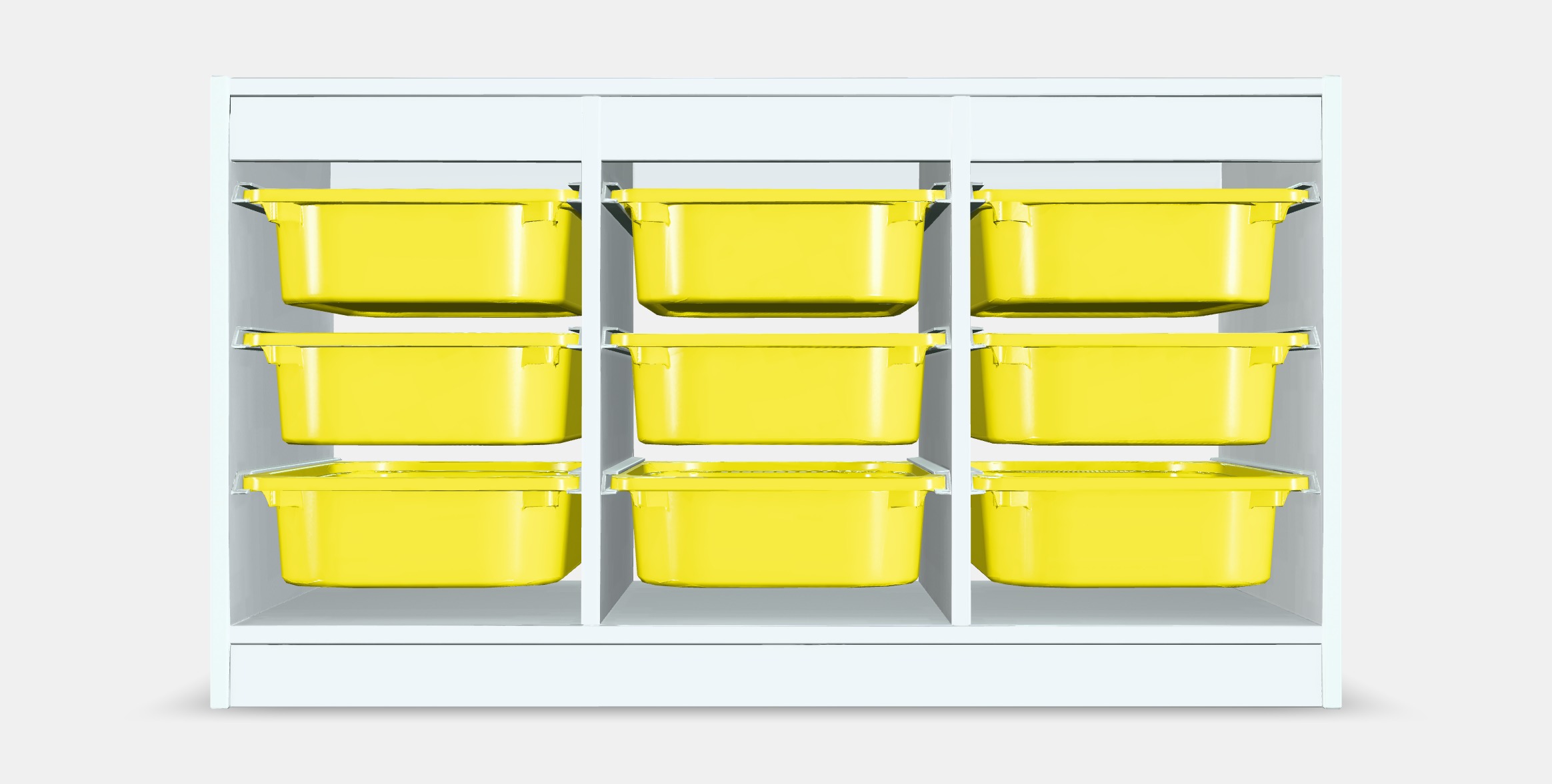 TROFAST Storage combination with boxes 12 Low-poly 3D model_15