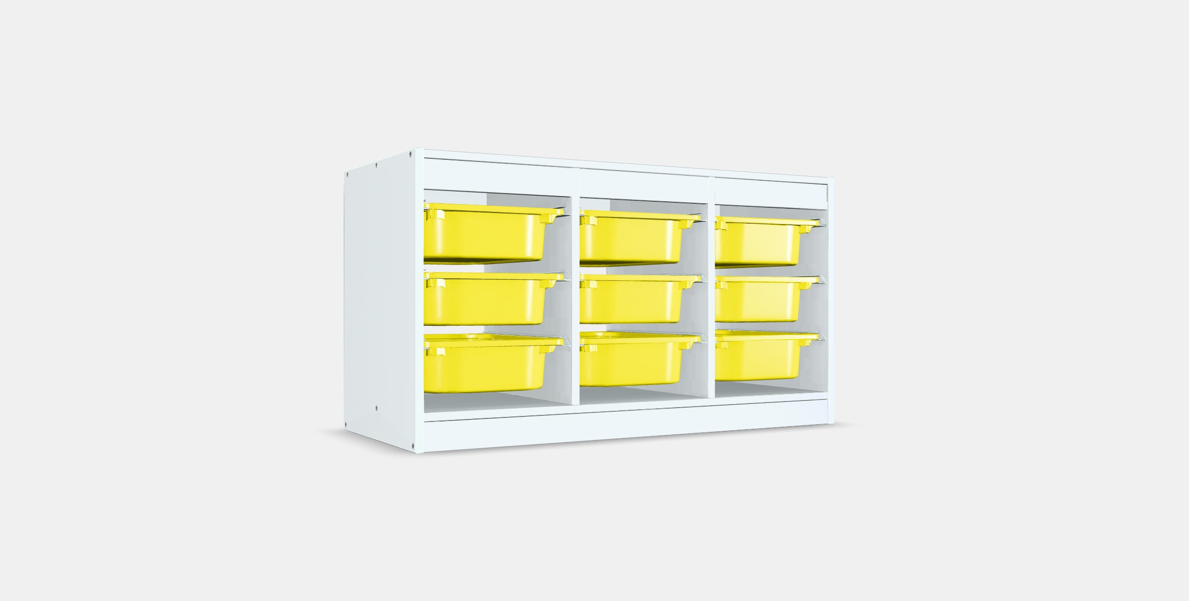 TROFAST Storage combination with boxes 12 Low-poly 3D model_16