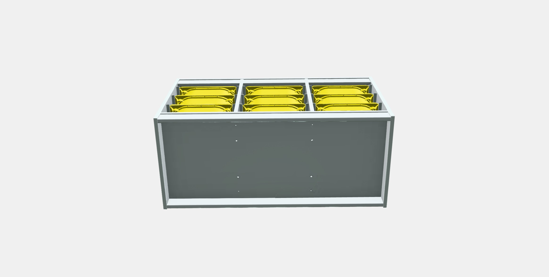 TROFAST Storage combination with boxes 12 Low-poly 3D model_4